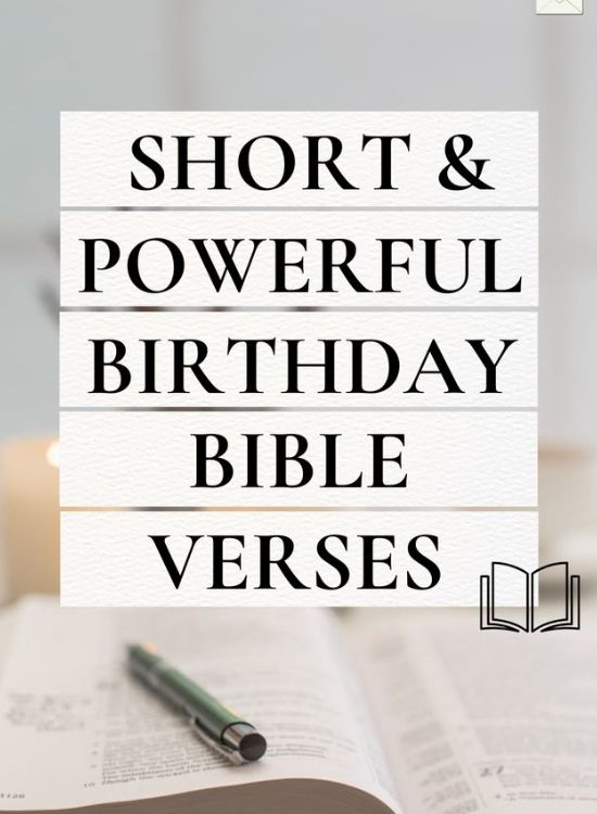 Bible Verses to Include in a Birthday Message