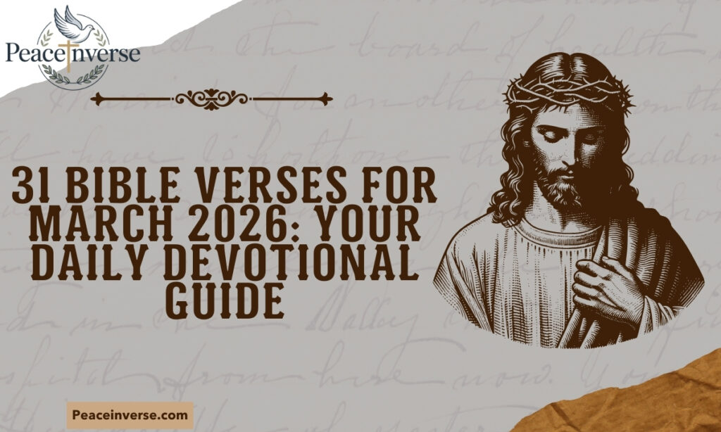 31 Bible Verses for March 2026: Your Daily Devotional Guide